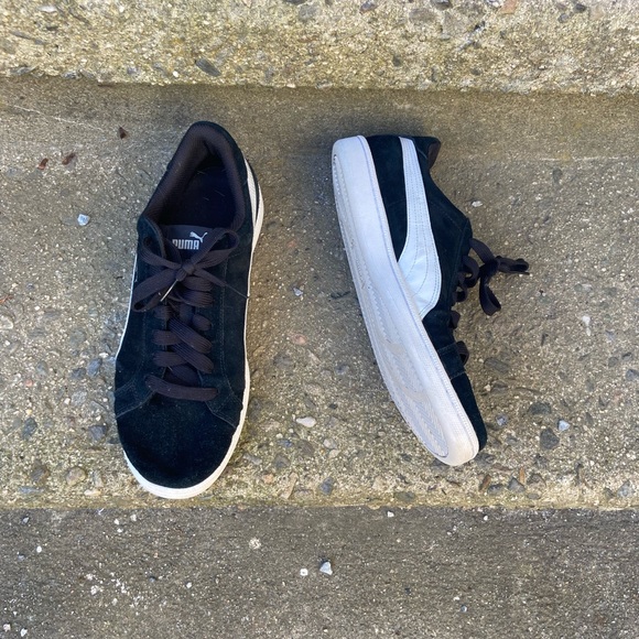 Puma Black Suede Sneakers - Picture 2 of 3